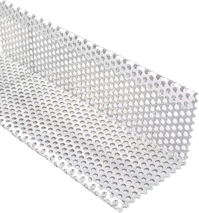 Gravelvanger Aluminium - Afdekprofiel Dakrand - Dakrand Afwerken - Geperforeerd Drainage - 200 cm Lengte - Zilver