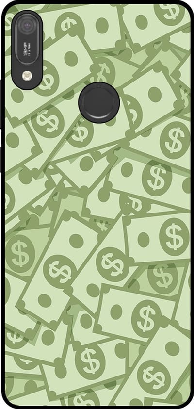 Smartphonica Telefoonhoesje Geschikt voor Huawei Y6 (2019) met Geld Opdruk - TPU Backcover Case With Money Design geschikt voor Huawei Y6 (2019)