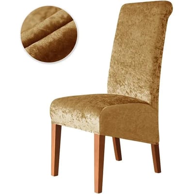 1/2/4/6 Stuks Velvet Stoelhoes Stretch Zacht Eetkamerstoel Slipcovers Verstelbare Eetkamerstoelen Beschermhoezen voor Banket Feest 1pc