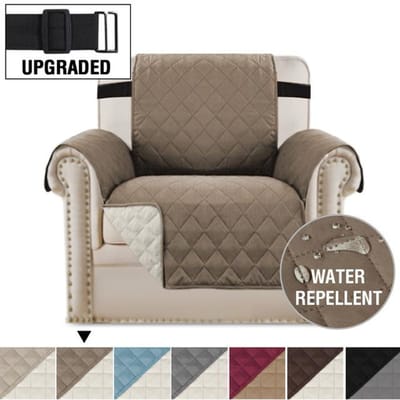 Housse de canapé inclinable imperméable et lavable, housse de canapé matelassée pour salon, housse de fauteuil antidérapante pour 1/2/3/4 places, décoration d'intérieur 2seat beige