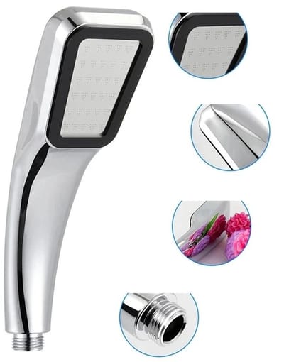 WiseGoods Premium Eco Douchekop - Waterbesparend - Hoge Druk 300 Gaten - Douchekoppen - Douche - Badkamer Accessoires - Zilver