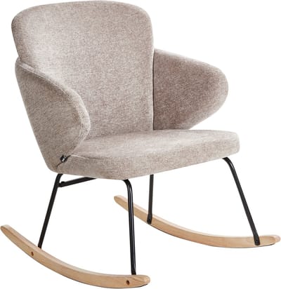 VIKEN - Schommelstoel - Taupe - Polyester
