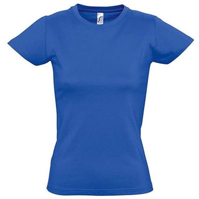 SOLS Dames/dames Imperial Heavy Short Sleeve T-Shirt (Koningsblauw)