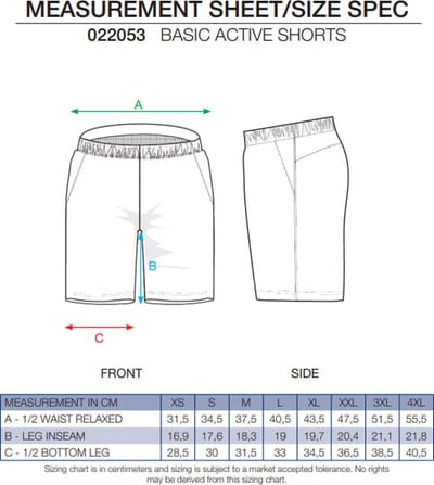 Clique Basic Active Shorts 022053 - Grijsmelange - M