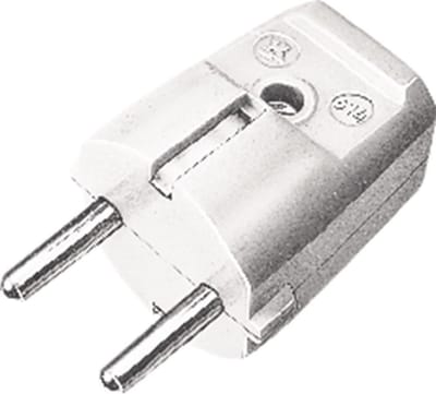 martin kaiser - stekker 230v 2p+ra - hard pvc - Wit