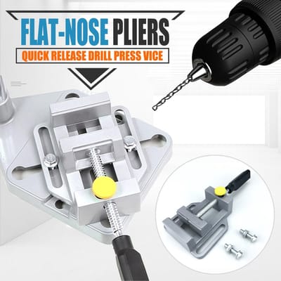 Dailygoods - Boorschroef - Verstelbare kolom - Houten klemschroef - Zilver - Houtbewerking - Multifunctioneel gereedschap - Geschikt voor werkplaats -...