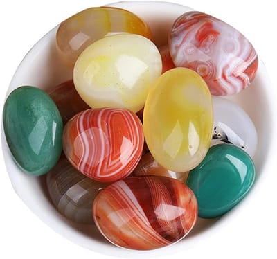 Decoratieve stenen - Kleurrijke kiezels - Bloempot decoratie - Hittebestendig materiaal - 500g - Gekleurd