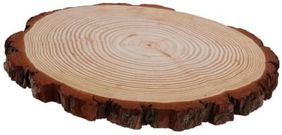 Houten Stapstenen - Tuinpad Stenen - Buiten Decoratie - Weerbestendig Hout - 31 x 30.5 cm - Beige