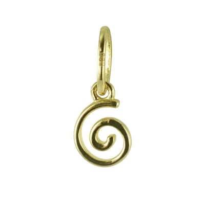 New Bling 9NBSAM-G200269 Gouden Hangertje - Dames - Spiraal - 4,4 mm Doorsnee - 14 Karaat - Bedel - Goud