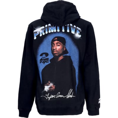 Shine Ii Hoodie X 2pac zwarte herenhoodie
