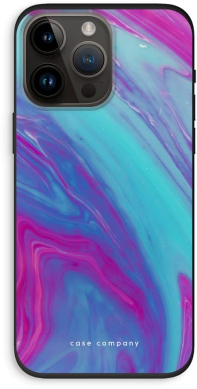 Case Company® - Hoesje geschikt voor iPhone 14 Pro Max hoesje - Zweverige regenboog - Biologisch Afbreekbaar Telefoonhoesje - Bescherming alle Kanten en Schermrand