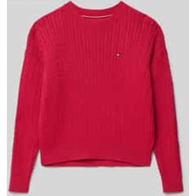 Regular fit gebreide pullover van zuiver katoen