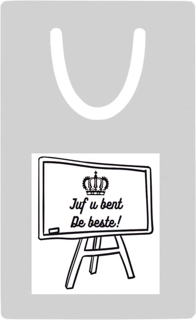 Hacebo® - Juf u bent de beste metalen boekenlegger - Juf - Juf - Leraar Bladwijzer boekenleggers - 7.6 cm x 5cm