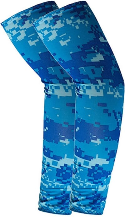 Nivard Armwarmers Dames & Heren - Armstukken - Polswarmers - Winter - Blauwe Camouflage