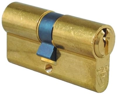 Mechanisch slot voor deur - dubbele ingang 30 x 50 mm - veilig met 5 pennen - inclusief 3 sleutels