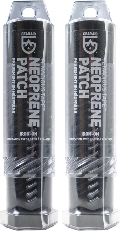 Neopreen Reparatiepleisters Stof Stof Reparatie Set 2 Stuks Zwart – Strijkbaar en Flexibel