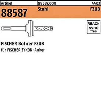 FISCHER hamerboor FZUB, Ø 14 mm, werklengte 80 mm, staal, artikel 88587