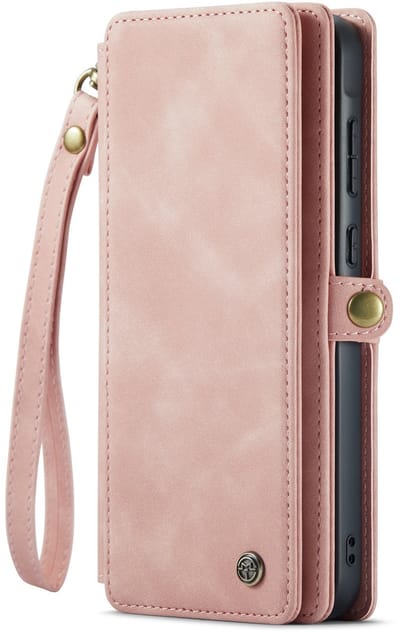 Casemania Hoesje Geschikt voor Samsung Galaxy S26 Ultra - Pale Pink - 2 in 1 Portemonnee Book Case met Extra Vakken