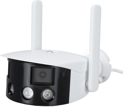 Beveiligingscamera Buiten - WIFI Camera - Huis Bewaken - Dubbele Lens 180 Graden - 1080P Resolutie - Wit