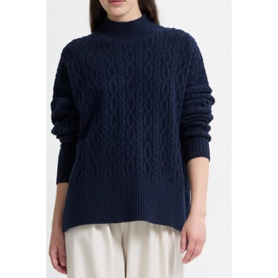 French Connection Tina Knits Side Split Jumper Navy Maat: S | Sweaters Outlet | Dames | Blauw