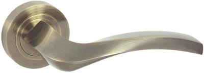 Domino® Deurklink ENIGMA-R M3 - Graffiti Bruin - Deurkruk, Deurbeslag, Deurklinken voor Binnen - Deurbeslag van aluminium - Deurklink voor kamerdeur, kantoordeur, kelderdeur en binnendeur