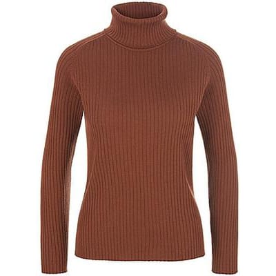 Coltrui 100% scheerwol lange mouwen Van Peter Hahn bruin