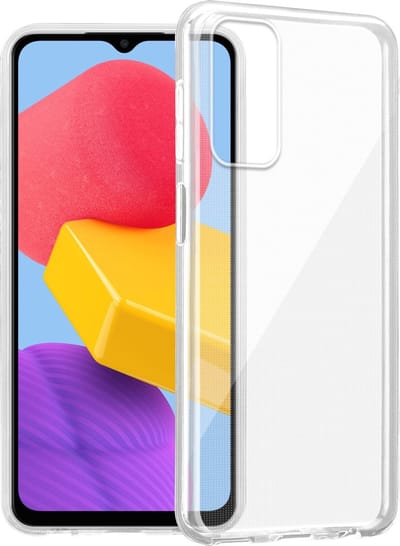 Cadorabo Hoesje geschikt voor Samsung Galaxy M13 4G in VOLLEDIG TRANSPARANT - Beschermhoes gemaakt van flexibel TPU Silicone Case Cover