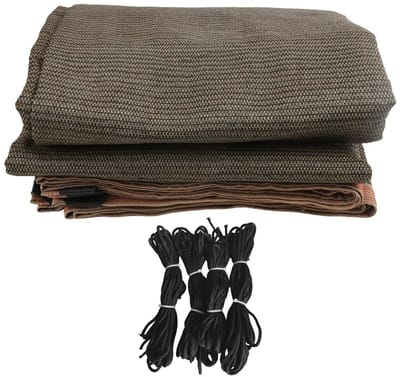 Innovastore Zonneschermdoek - Luifeldoek - Zonneluifel - Zonneschermzeil - UV-bescherming - Polyethyleen - 300x400 cm - Bruin