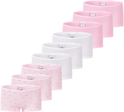 Schiesser Meisjes shorts 9 pack Kids Girls 95/5 Organic Cotton