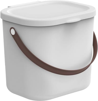 Mini Luieremmer - Afvalbak Luiers - Hygiënisch Afval - Gerecycled Plastic - 6 Liter - Wit