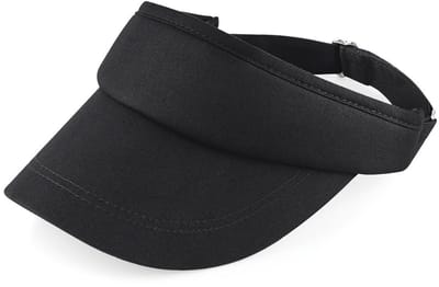 Beechfield Sports Visor Zwart