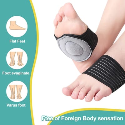 Allecto - Voetboogbandage - Middenvoetbandage - Verstelbaar en comfortabel - Grijs - Plantar fasciitis - Verlichting van voetpijn - Geschikt voor m...