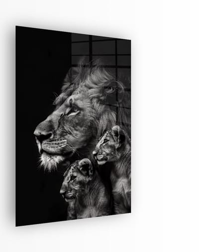 Indoorart - Glasschilderij Koninklijke Familie 40x60 CM - Afbeelding op plexiglas - Inclusief montagemateriaal