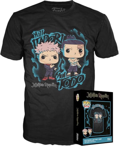 Funko Boxed Tee: Jujutsu Kaisen - Yuji & Aoi - M