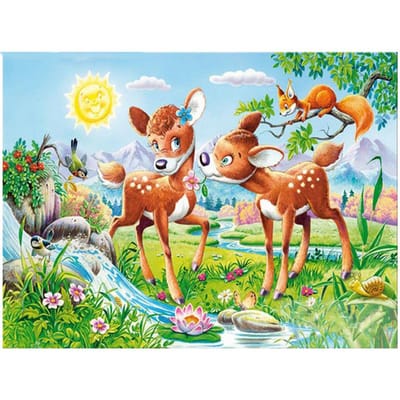 5D Diy Diamond Painting Strass Woondecoratie Kerstornament Diamantborduurwerk 20X30CM brown