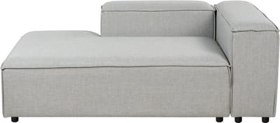 BELIANI ARDAL - Chaise longue - Lichtgrijs - Rechtszijdig - Polyester
