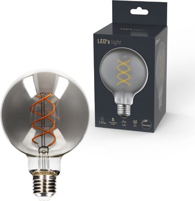 LED's Light LED Lamp Smokey E27 - Edison Vintage - Dimbaar licht - Bol G95 - Ledlampen