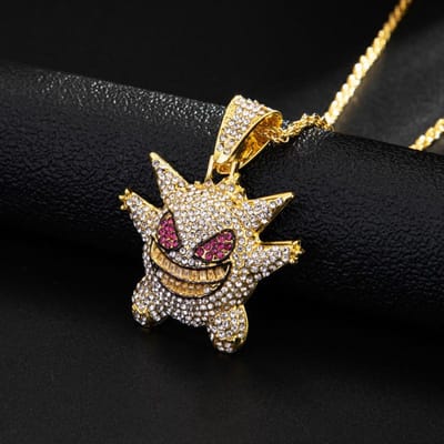 Populaire Europese en Amerikaanse Gepersonaliseerde Grappige Kettingen Huisdier Sprite Heren- en Dameskettingen en Accessoires black