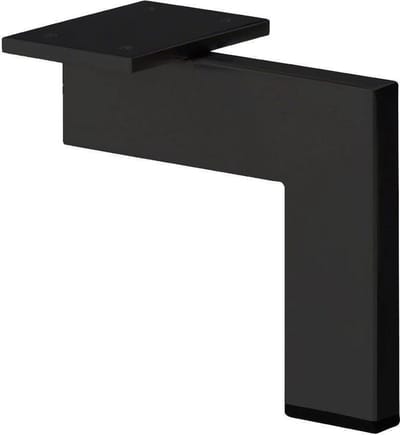 FLE - Stalen meubelpoot zwart design 14 bij 1,5 cm en hoogte 16 cm