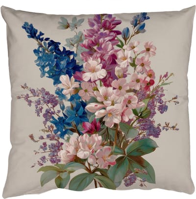 Sierkussens - Kussentjes Woonkamer - 50x50 cm - Boeket - Beige - Harmonieus - Subtiel