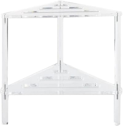 Hoekdouche kruk - Badkamer bankje - Veilig douchen - Stabiel antislip ontwerp - 30 x 31 x 31 cm - Transparant