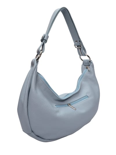 Anna Luchini Turquoise Rundleer Tas