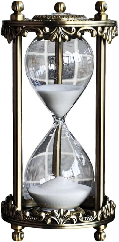 Vintage Zandloper - Tijd teller - Tijdbeheer Oefenen - Antiek Design - 30 Minuten - Groen