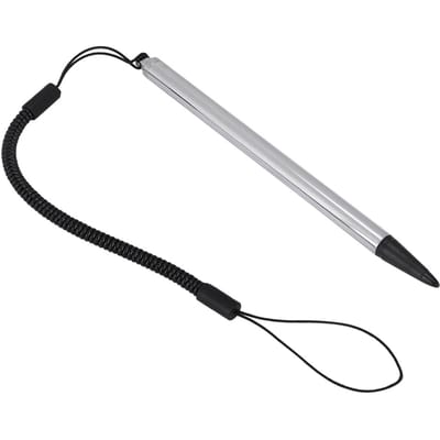 Schermaanraakschilderpen Resistieve stylus met veertouw voor POS PDA Navigator (Zilver) zilver