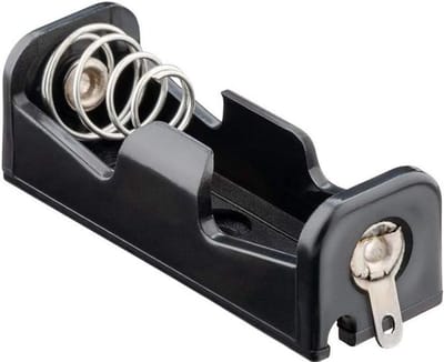 Accuhouder - Batterijhouder - Elektronica Projecten - Met Soldeeraansluiting - 26 x 13 cm - Zwart