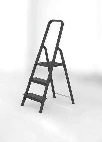 Altrex Grand Step Black huishoudtrap - 3 treden | Stahoogte 2,6m