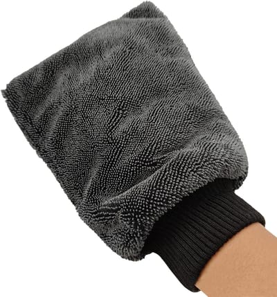 Autowashandschoen - Microvezel handschoen - Voertuig reinigen - Dubbelzijdig ontwerp - 21.4 x 15.5 cm - Veelkleurig