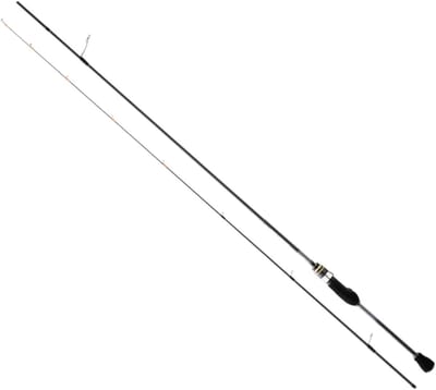 Spinhengel - Kunstaashengel Roofvis - Spinvissen Forel Baars - Zeer Snelle Blank - 203 cm - Zwart