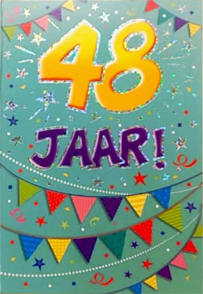 Verjaardagskaart - That Funny Age - 48 jaar - Met Envelop - Per stuk