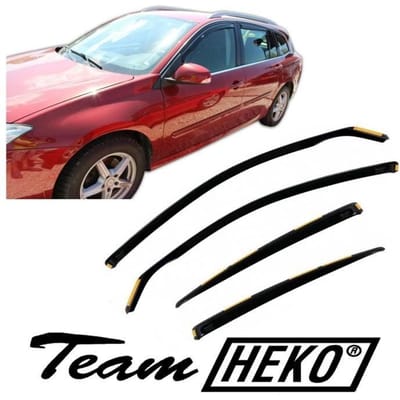 Déflecteurs d'air - J&J AUTOMOTIVE - Heko - Fumé - Renault Laguna 3 Grandtour - 2008-2014